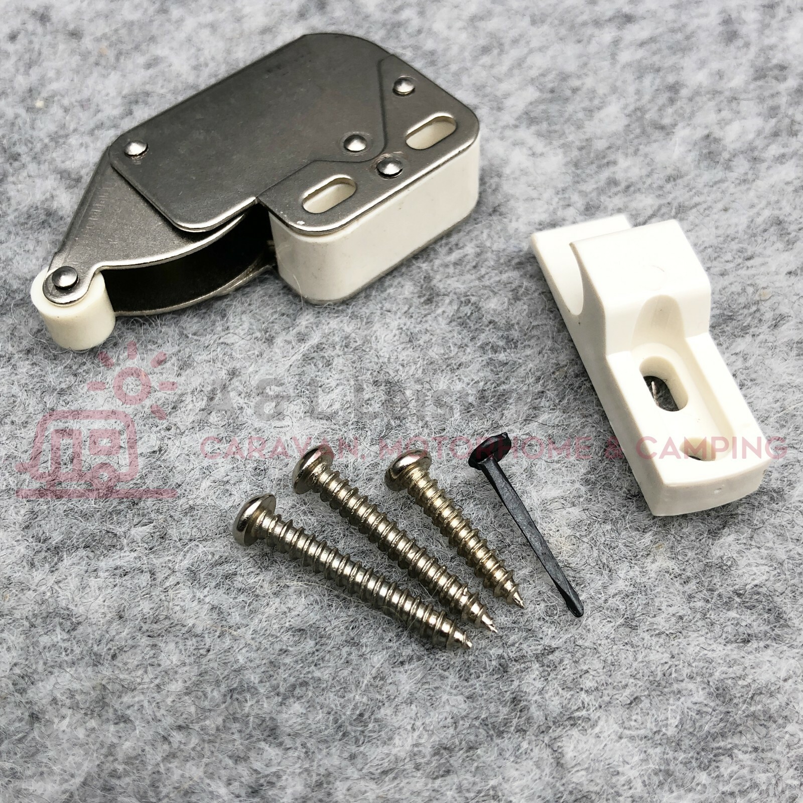 W4 Mini Touch Catch Latch Cabinets Caravan Motorhome Cupboard Doors 37822