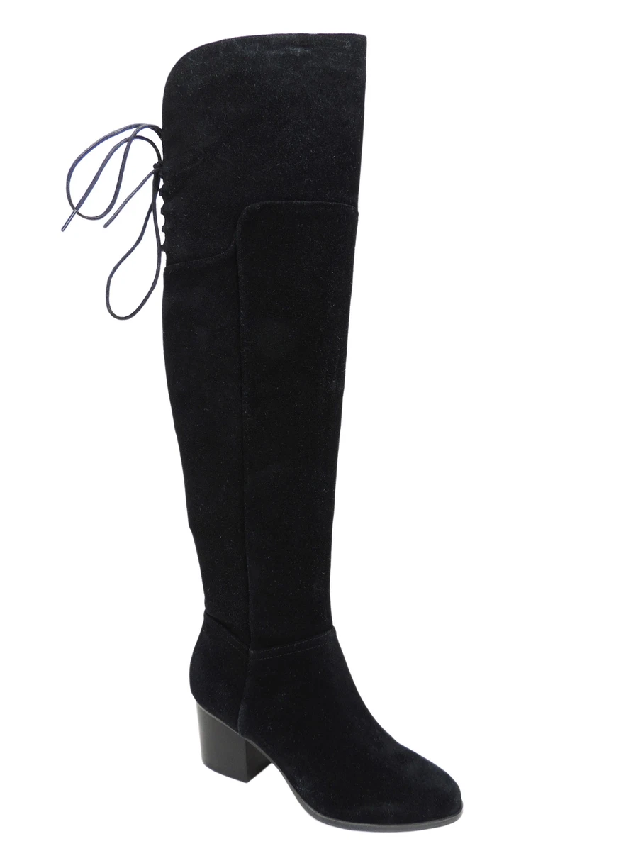 ALDO Women s Jeffres Over The Knee Boots Black Suede Size 5 M eBay