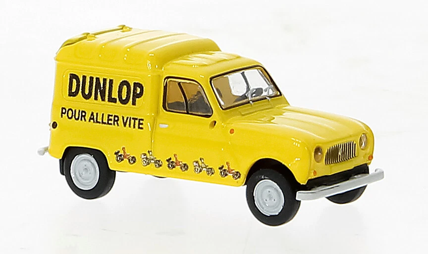 Brekina 14761 Renault R4 Fourgonnette Dunlop 1960 1:87  NEU Modellauto - Bild 2 von 2
