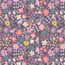 Lewis Irene Spring Treats A592-C3 Dark Violet Floral