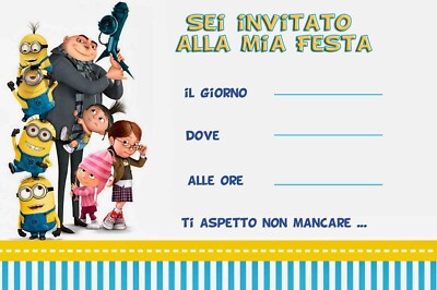 Inviti Di Compleanno Personalizzati 20 Pezzi – Formato DIN Lungo, Carta 300 G/m², Con Busta, Stampa Digitale Alta Qualità