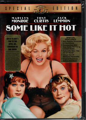 SOME LIKE IT HOT DVD SPECIAL EDITION MARILYN MONROE JACK LEMMON TONY CURTIS