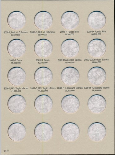 Carpeta de monedas H E Harris #2640 cuartos de cuarto de año #3 2009 libro de compras y ventas - Imagen 2 de 5