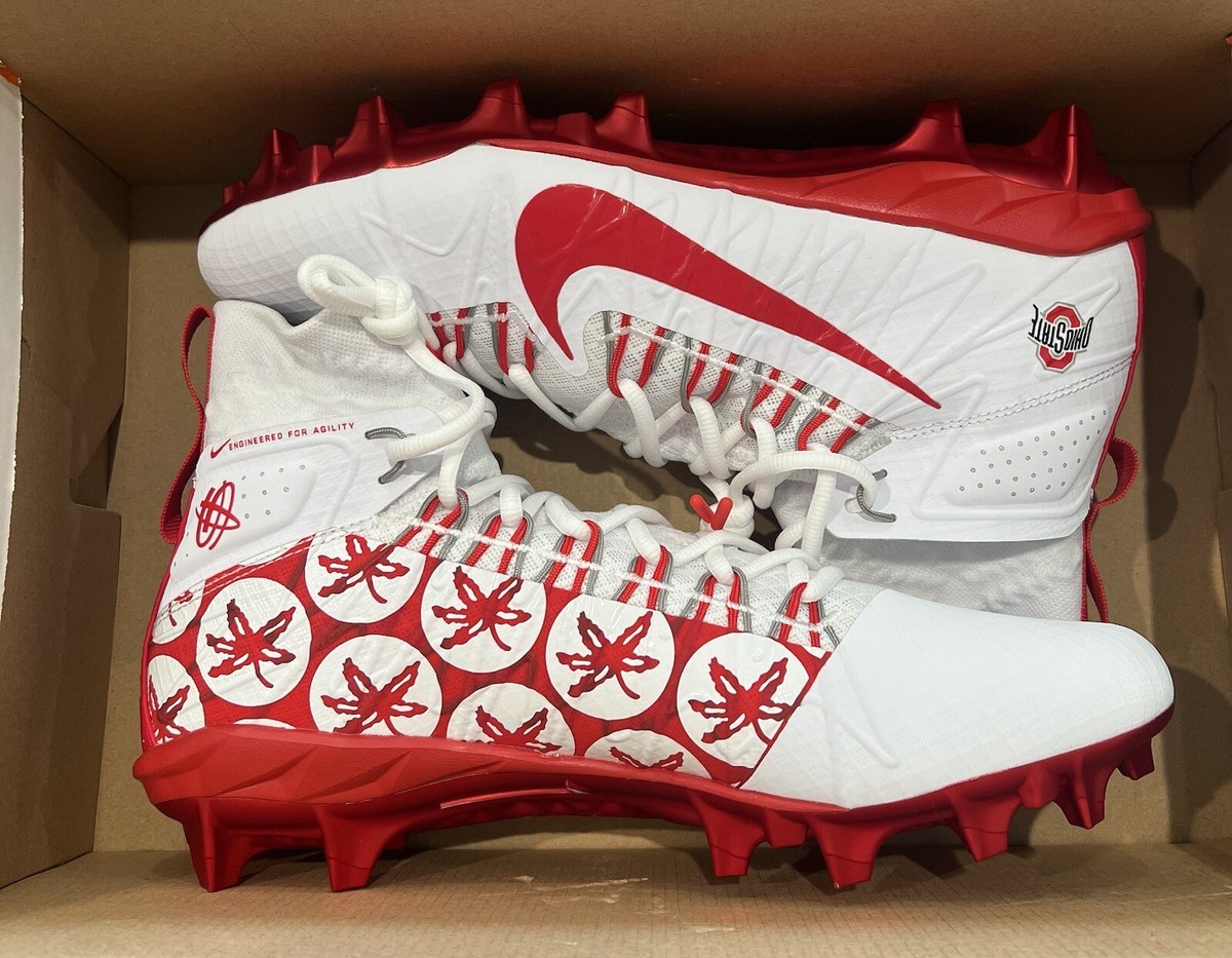 Size 11.5 Nike Alpha Huarache 7 Elite LAX Lacrosse Cleats White