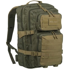 Mil-Tec US Assault Pack Large Hiking Backpack Army Military Ranger Green/Coyote
