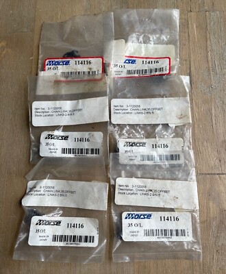 MORSE 35 O/L 114116 ROLLER CHAIN OFFSET LINKS #35 CHAIN NEW LOT OF 6
