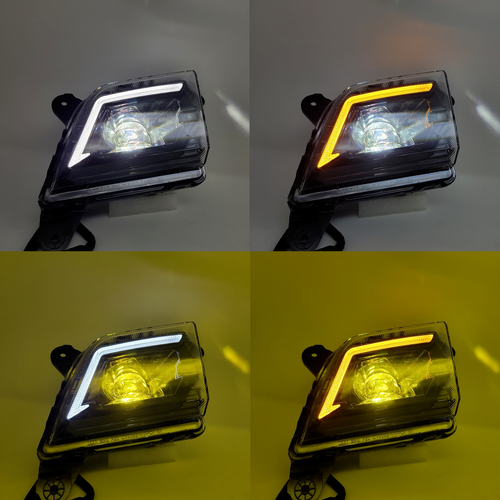 LED Fog Light Kit For 2019-2022 Chevy Silverado 1500 2500 3500 HD DRL Dual Color with Switch Wires