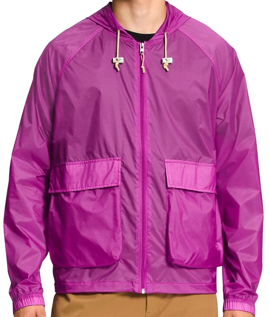 NEW The North Face M66 Translucent Wind Hooded Purple Cactus