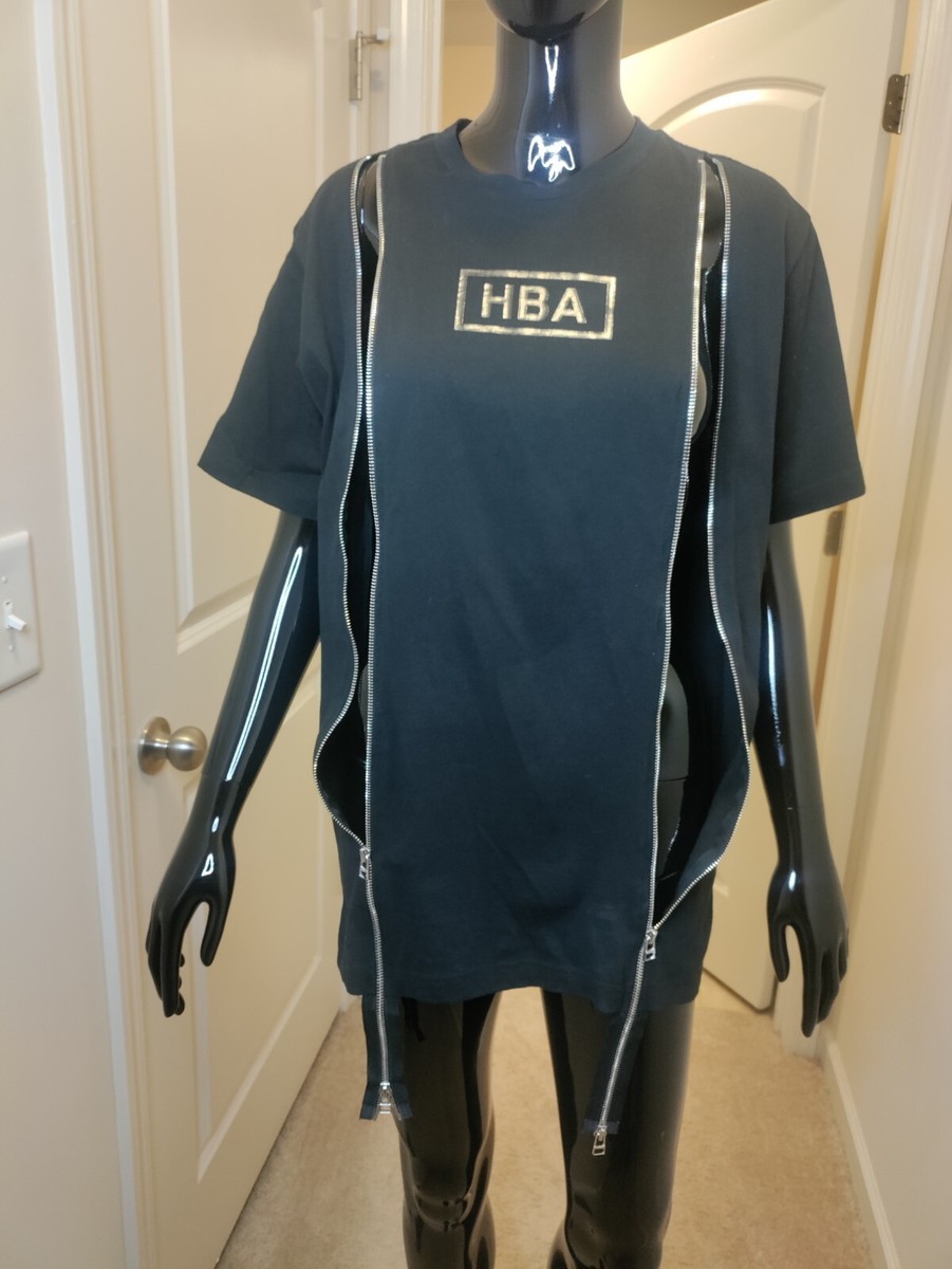 Hood By Air (HBA) Logo's Double Zipper T-shirt XS. | eBay Hood By Air (HBA) Logo's Double Zipper T-shirt XS. | eBay