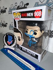 JON HAMM DON DRAPER MAD MEN 908 SIGNED AUTOGRAPHED FUNKO POP-BAS BECKETT COA