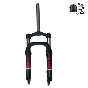 Fourche de Fat Bike Fourche à air de 20 Pouces Fourche à Suspension pour vélo de Neige 20 4.0 Fat Tire Fourche à Double épaule pour vélo électrique