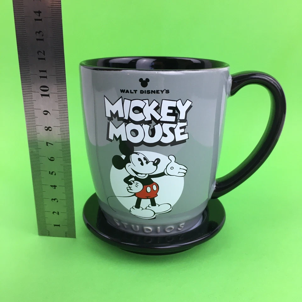 Disney Mug Mickey Mouse & Coaster Cup Minnie Walt Studios Tea Coffee Beverage Gr - Image 4 of 4