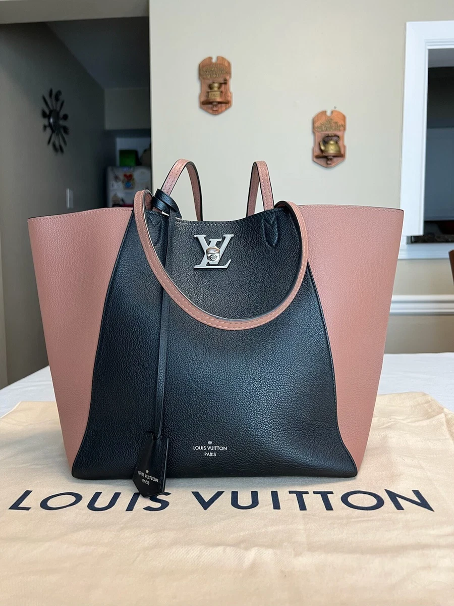 LOUIS VUITTON LOCKME CABAS GRAINED CALFSKIN LEATHER (2 tone)