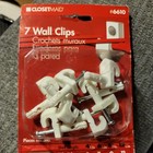 ClosetMaid Wall Clips #6610 White Pack of 7 - NEW