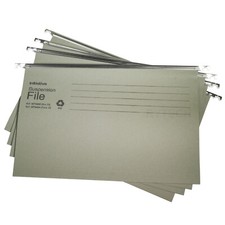 Green Foolscap Hanging Suspension Files Tabs Insert Cabinet Filing Folders 