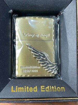 Zippo Japanese Angel Wings Brass Limited Edition 1 of 1000 Made