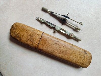 At Auction: A Vintage Compass Set, Marked Jasco