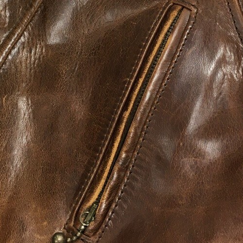 AERO LEATHER Hercules Horsehide Lederjacke Braun Größe 36 GEBRAUCHT Aus... - Bild 9 von 24