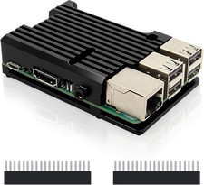 Aluminum Alloy Passive Cooling Case for Raspberry Pi 3B Plus 3B Black Heat
