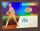 Maxwell Lewis Rookie Card - 2023 Panini Private #PS-MAX - On-Card Auto - Lakers