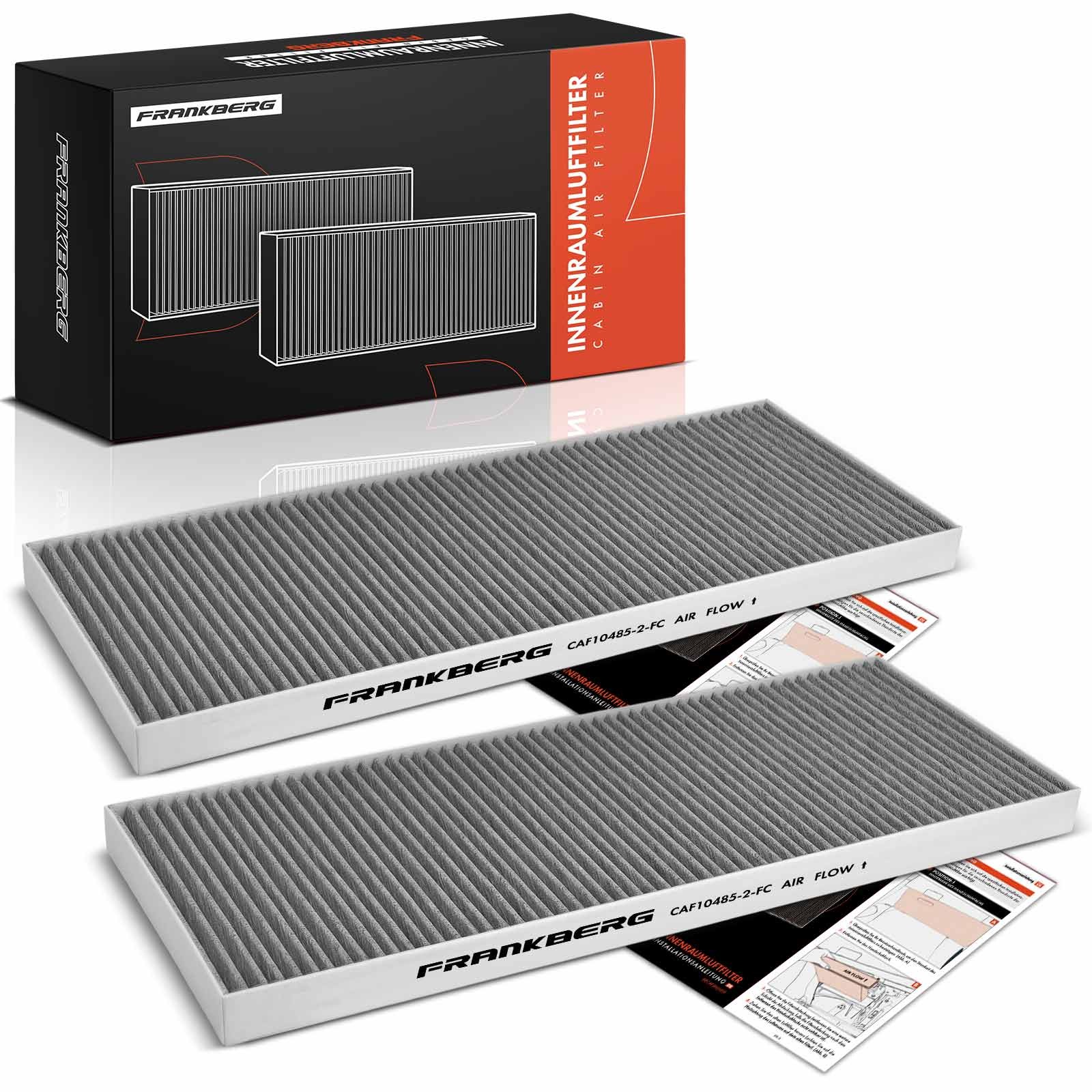 FRANKBERG 2x Cabin Air Filter for Tesla Model Y Mk III 2019-2025 WP10485