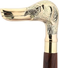 Duck Head Brass Handle Wooden Walking Cane  Vintage Style Walking Stick GIft