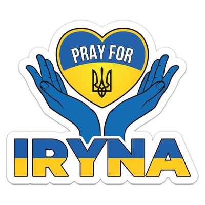 Pray For Iryna Zarutska Car Bumper Vinyl Sticker Decal