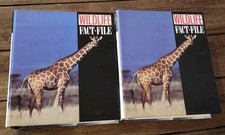 Vintage Wildlife Fact-File Book Set Lot 2 Bin...