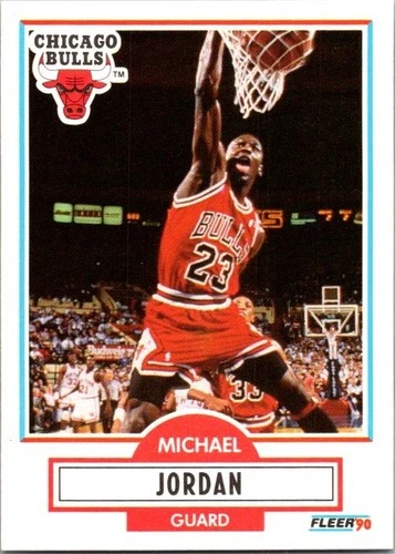 1990-91 Fleer #26 Michael Jordan HOF Chicago Bulls c