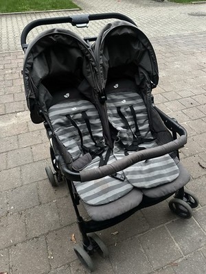 Zwillingswagen Joie Aire Air Sport Kinderwagen Buggy Grau