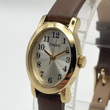 Timex Cavatina Womens Watch Gold Tone 18mm Br...