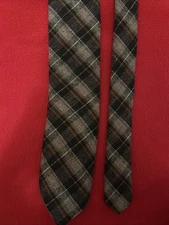 Glengala 100% Wool Plaid Tie Imported from Scotland Multicolor