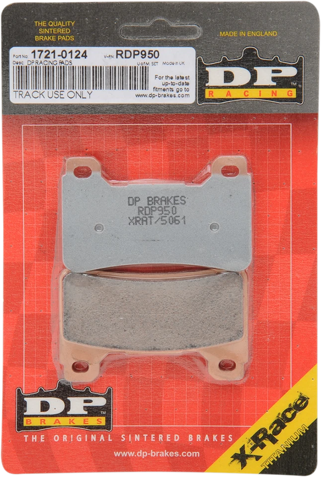 Pastillas de freno DP Brakes RDP950HH RDP Race 04-16 Honda CBR1000RR Foto 2 de 2