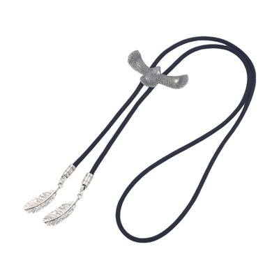 Punk Shoestring Necktie Bolo Tie Cowboy Falcon Necktie Western Necklace