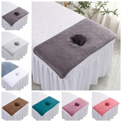 Thick Massage Face Towel w/ Hole Beauty Salon Headrest Pad Soft Breathable Spa