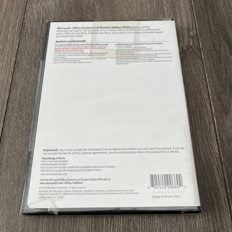 Microsoft Office 2003 Student and Teacher Edition (Retail) (3 User/s) - Full... - Image 2 of 4