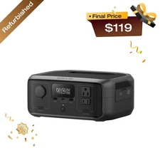 EcoFlow RIVER 3 Portable Power Station 245Wh LiFePO4 Solar Generator for Camping