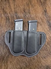 1911 45 ACP Double Magazine Pouch holder Handmade Leather, Made in USA