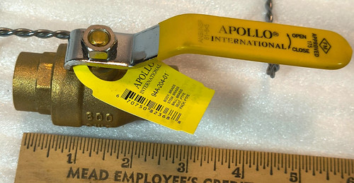 3/4" APOLLO VALVE, Sweat 94A-204-01 , CWP 600 Brass Ball Valve