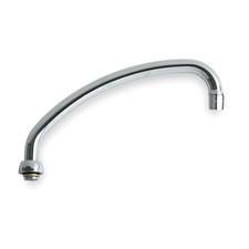 CHICAGO FAUCETS L9JKABCP Spout,Brass,Fits Chicago Faucets 3JAW1