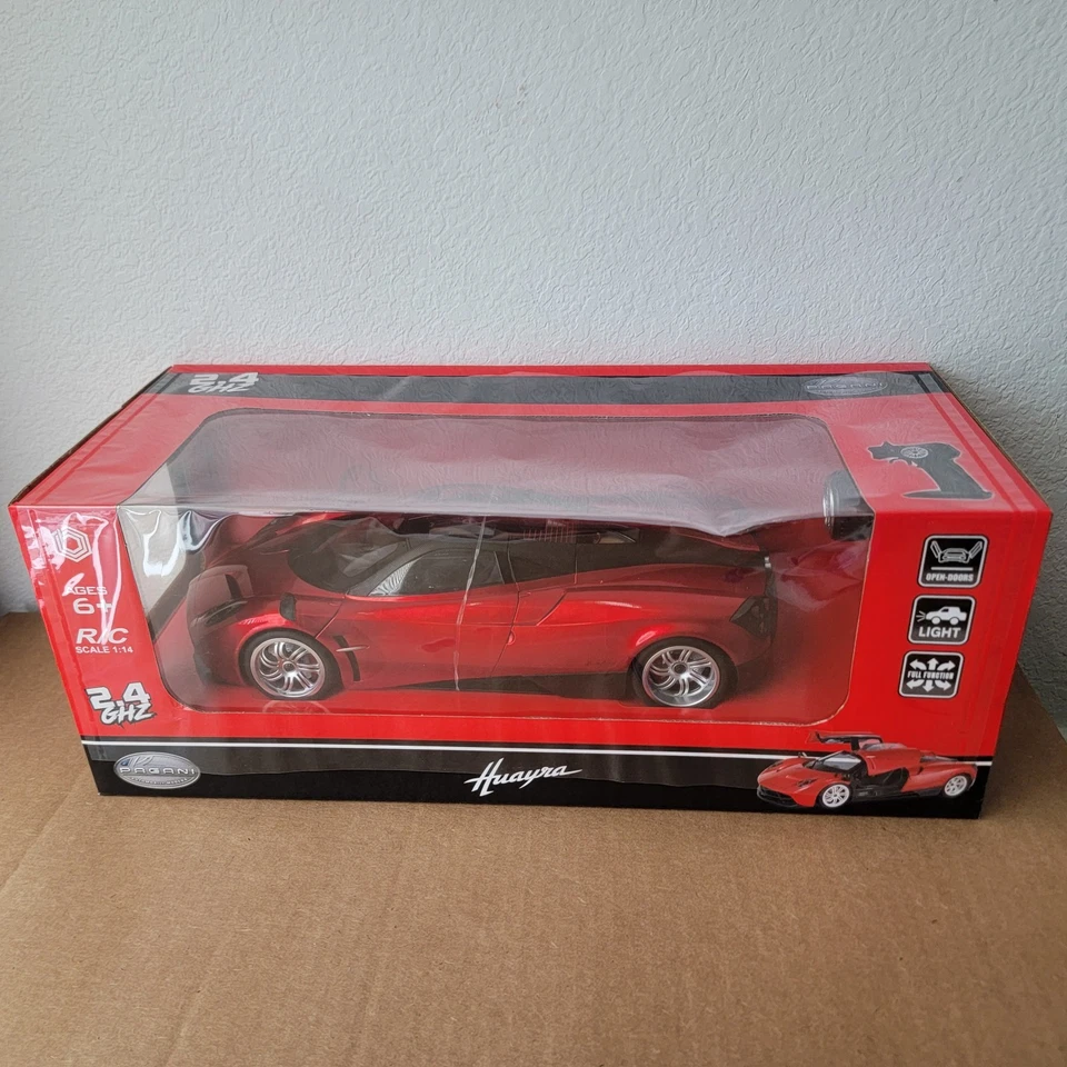 Pagani Huayra R/C scale 1:14 Braha Red Car Remote Control Toy - Sealed New  - Image 2 of 4