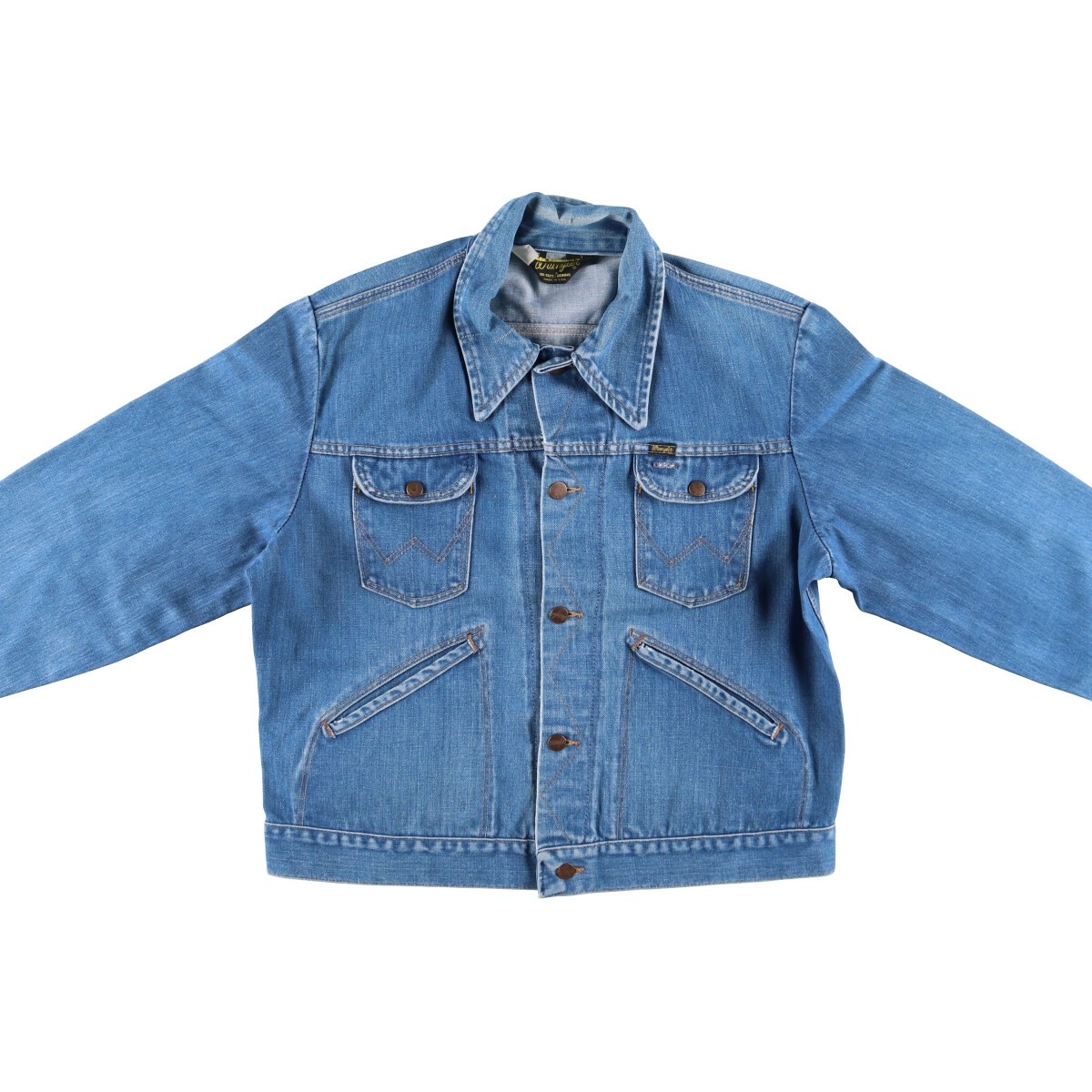Vintage 1980'S Wrangler NO-FAULT DENIMS denim jacket made in