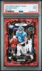 Jaxson Dart RATED PROSPECT PSA GRADE 9 MINT RED ICE 2024 Prizm Draft Picks RC