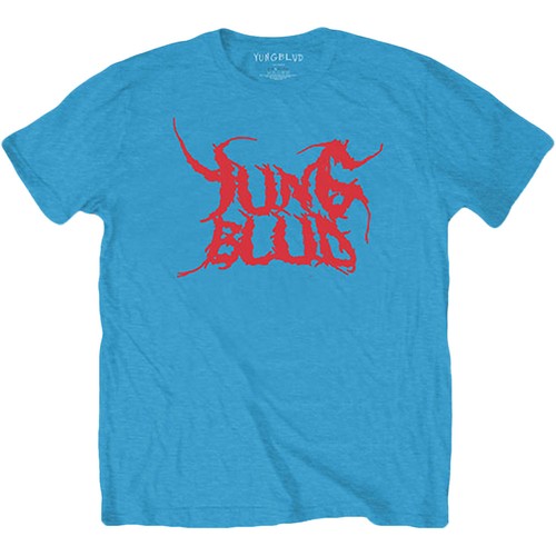 Men's Yungblud Deadhappy T-shirt Large Light Blue