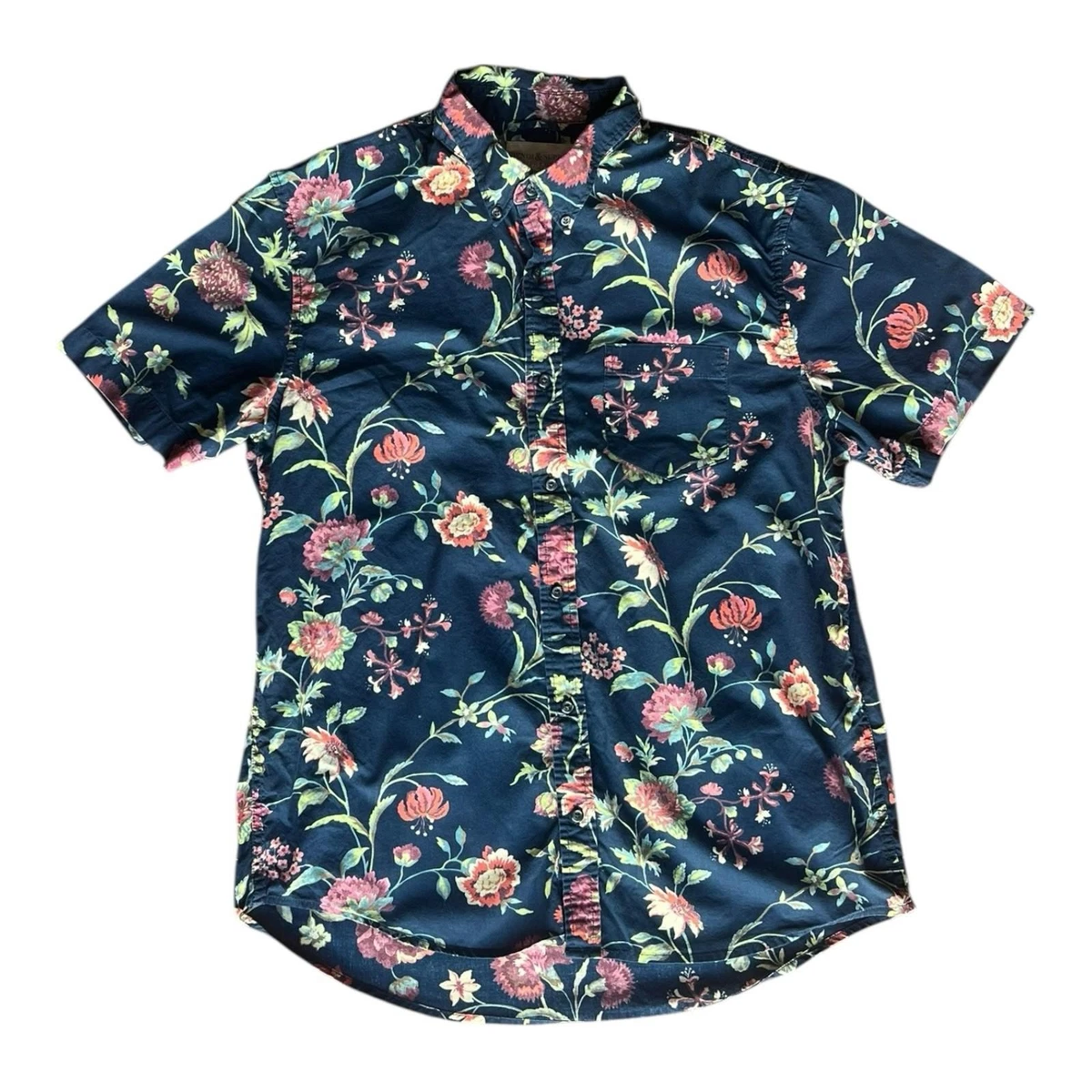 【美品】DENIM & SUPPLY RALPH LAUREN 花柄シャツ S Denim & Supply Ralph Lauren Floral Casual Button-Down Shirts for