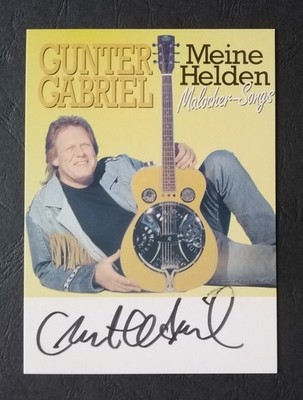 3585 Gunter Gabriel Autogrammkarte original signiert