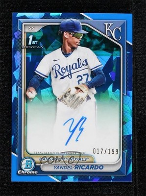 2024 Bowman Chrome Sapphire Prospects 17/199 Yandel Ricardo #CSPA-YRI Auto o8g