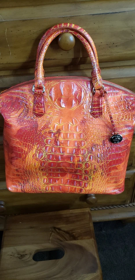 NWT $315 Brahmin Large Duxbury Spicy Orange Melbourne Satchel - Image 3 of 4