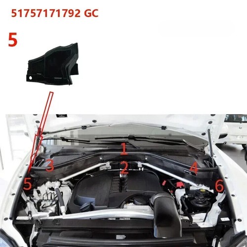 For BMW X5 X6 (E70 E71) LCI Hyb Car Engine Upper Compartment Partition Panel - Bild 12 von 29