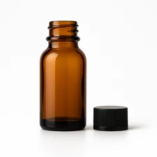 2 oz Amber Glass Bottle with Caps Great for Essential Oil and Perfumes